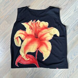 Bella Dona Matching Floral Sleeveless Top & Jacket